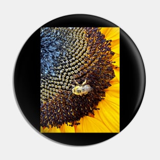 Sunflower and the Bee Pin