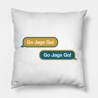 Go Jags Go Text Message Pillow