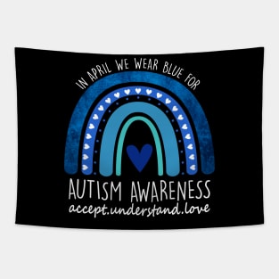 Autism Awareness day Autism Acceptance  Rainbow Tapestry