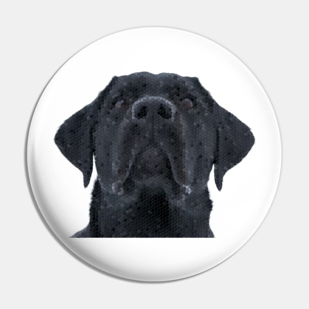 Black Labrador - Low Poly Pin by AnimaliaArt