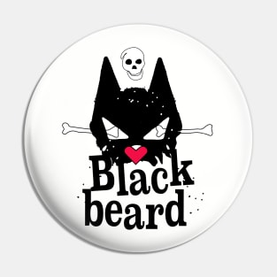 Blackbeard pirate Cat Pin