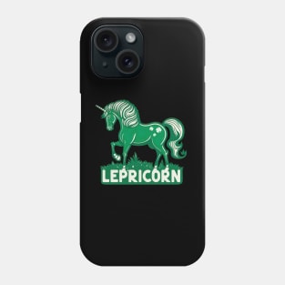 Green Lepricorn for St.Patricks Day Phone Case