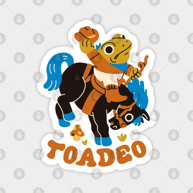 Toadeo the Toad Rodeo Magnet by obinsun