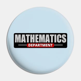 The Mathematics Department - Math Lover Pin