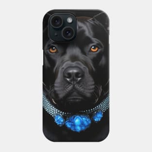 Elegant Black Pit Bull Phone Case