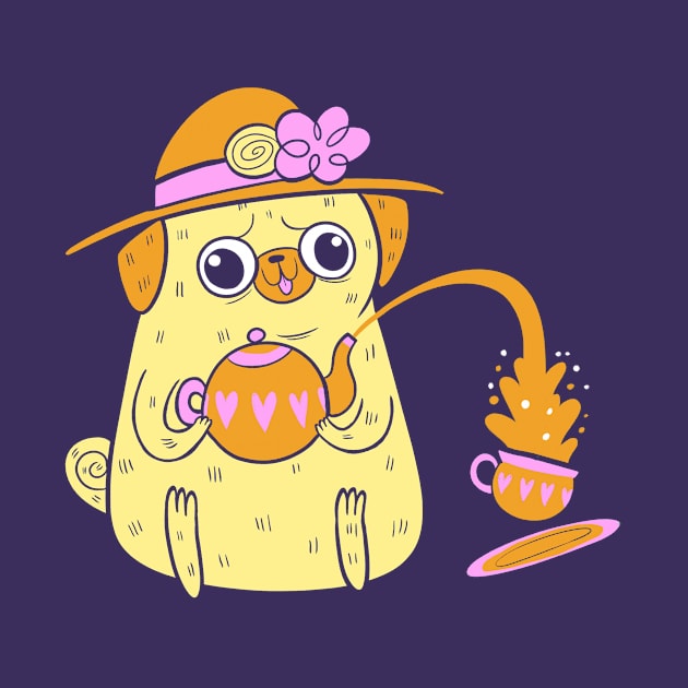 Tea Pug by Rileyer