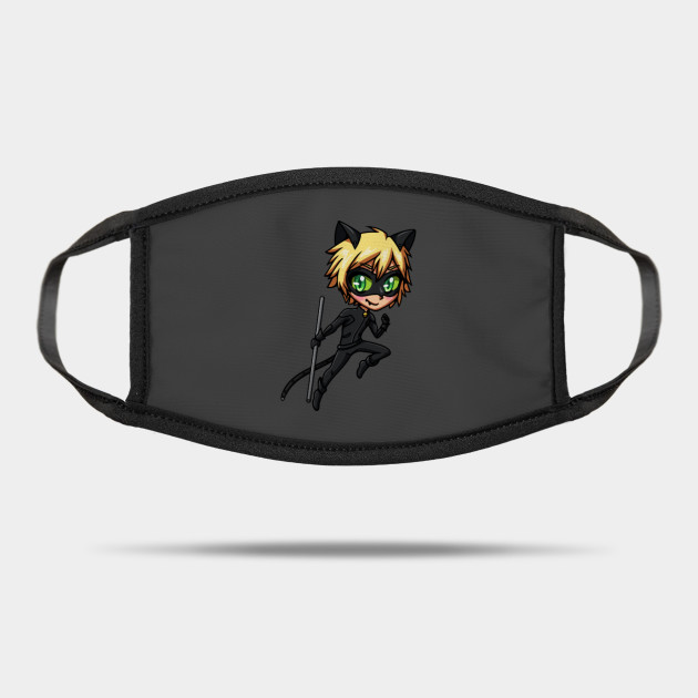 Chat Noir Chibi Miraculous Ladybug Masque Teepublic Fr