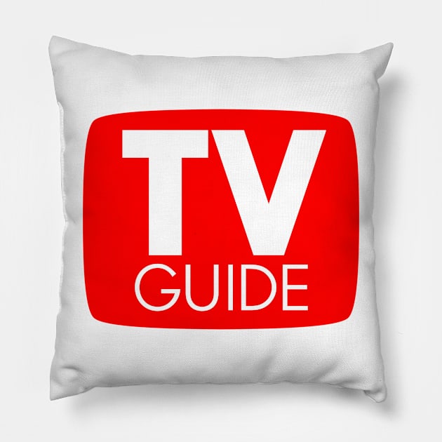 TV Guide Logo Pillow by Sudburied