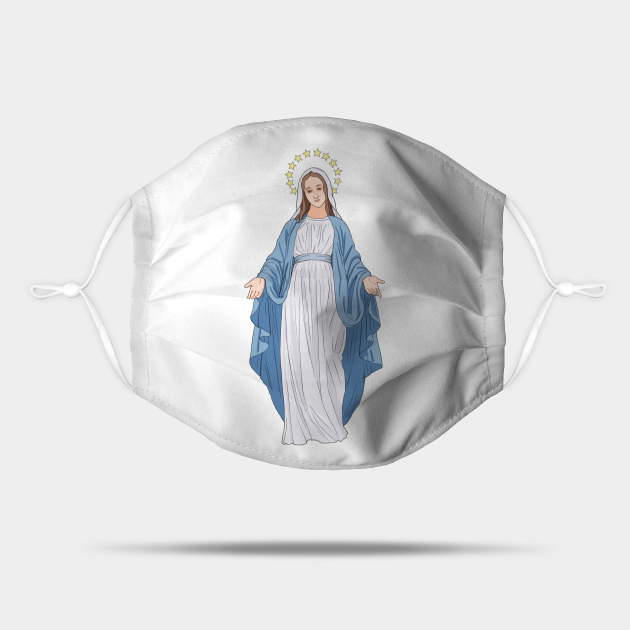 Virgin Mary Virgin Mary Mask TeePublic