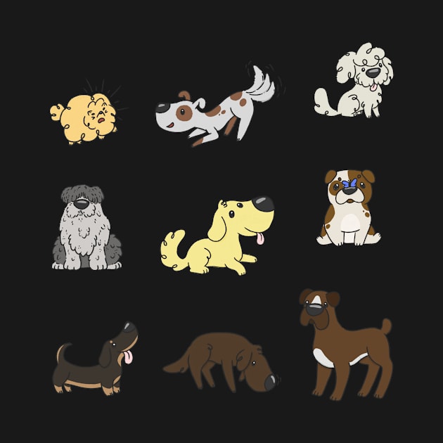 Dog stickers by IcyBubblegum