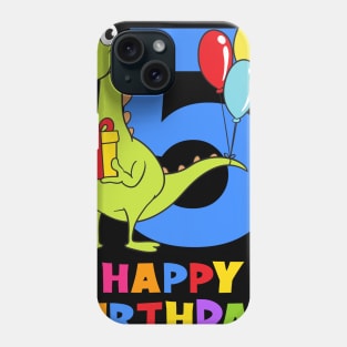 5th Birthday Party 5 Year Old Five Years Phone Case