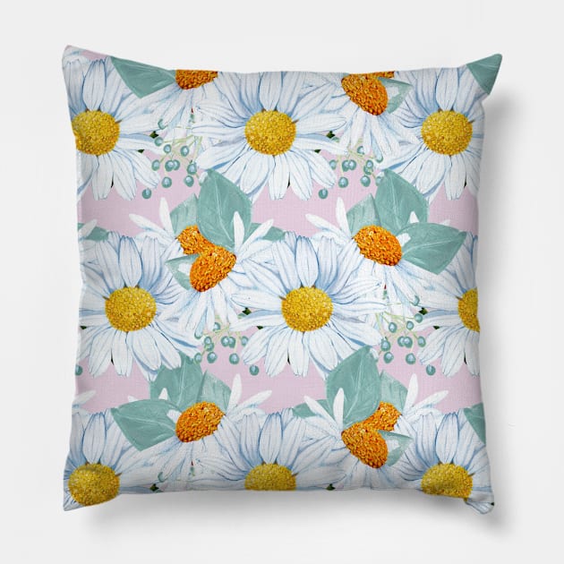 Daisy Pattern Neck Gator Daisies Pillow by DANPUBLIC