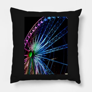 SkyView Atlanta at Night Pillow