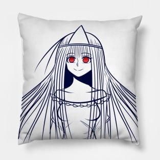 Oh My Ghost Maya Line Art Pillow