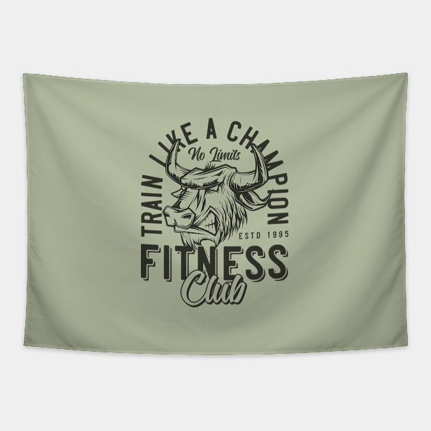 Train like a  Champion Tapestry by JabsCreative