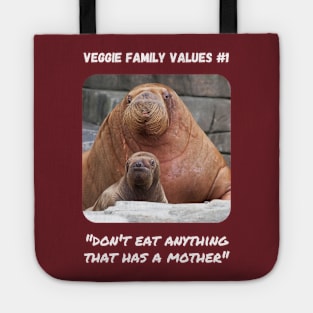 Veggie Family Values #1 (Walrus) Tote