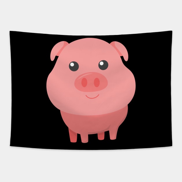 Adorable Pig Cute Baby Pig for Pig Lovers Tapestry by theperfectpresents