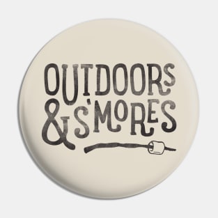 Outdoors and S'mores Pin