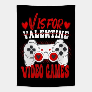 V Is For Video Games Tapestry