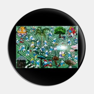 ELECTRONIC SMURF ART PRINTS Pin