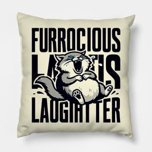 Laughter cat Pillow