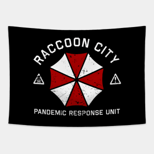 Raccoon City Pandemic Response Unit Tapestry