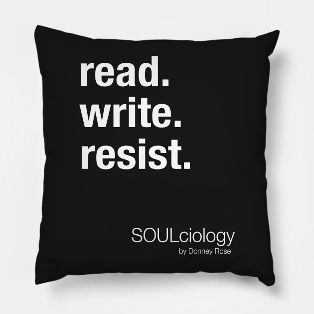 read.write.resist Pillow by DR1980