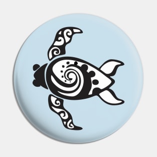 black white turtle art Pin