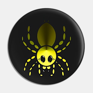 Colorful Cartoon Tarantula (Yellow) Pin