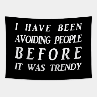 Avoiding People Tapestry