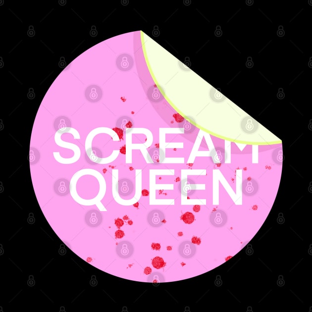 Scream Queen Sticker VHS by Thrill of the Haunt