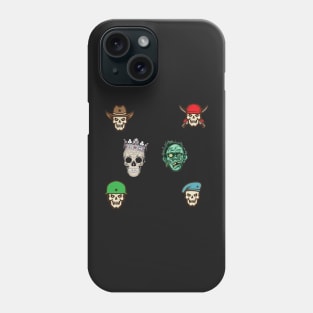 Ghost skull stickers pack Phone Case