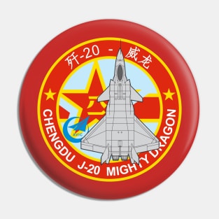 Chengdu J-20 Mighty Dragon Pin