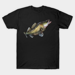  Fishing Adventures, Lake Michigan, Perch, Freshwater T-Shirt :  Clothing, Shoes & Jewelry