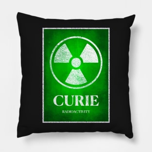 Marie Curie Radioactive Women in Science Poster Pillow