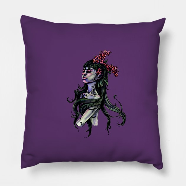 Chestnut Dryad Pillow by INKmagineandCreate