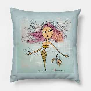 Mermaid Elegance Pillow