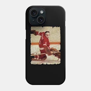 Jim Rutherford, 1976 in Detroit Red Wings (3.69 GAA) Phone Case