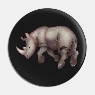 Cozy Rhinoceros Pin