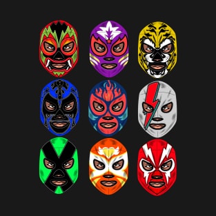 Lucha Libre Mexican Masks T-Shirt