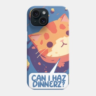 Cute Cat Dinner Design Phone Case