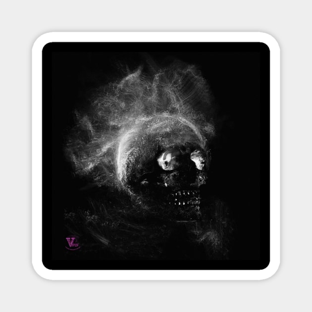 Smoking Skull Magnet by Viper Unconvetional Concept