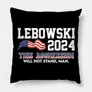 Lebowski 2024 Election Vote Funny Pillow