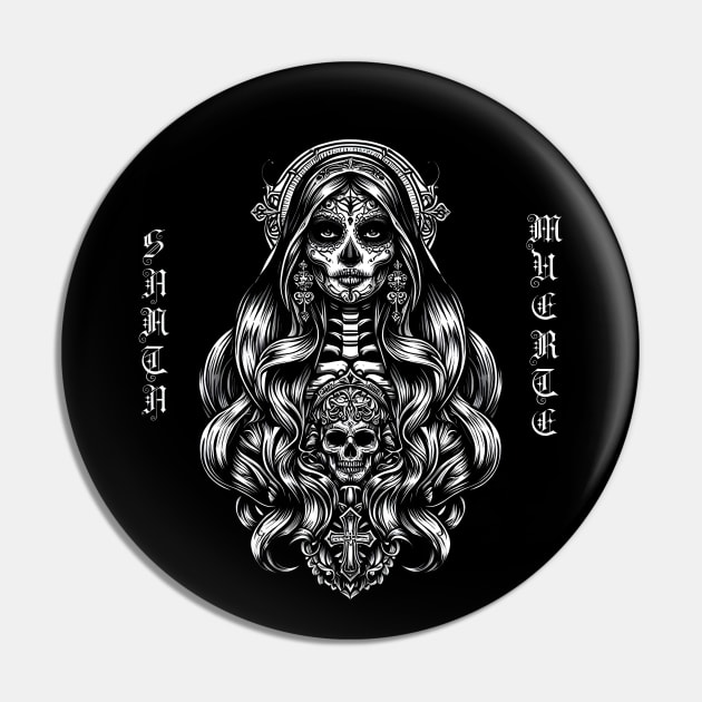 Gothic Holy Death Pin by MetalByte