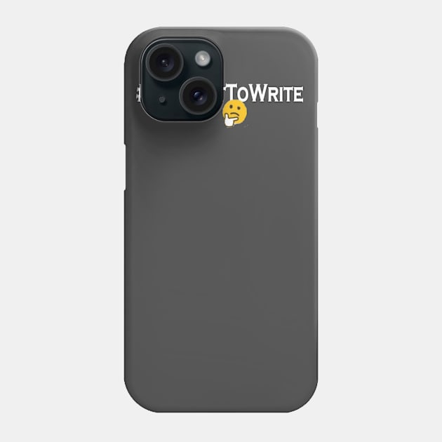 #HowNotToWrite Tee Plain Phone Case by crtyrabooks