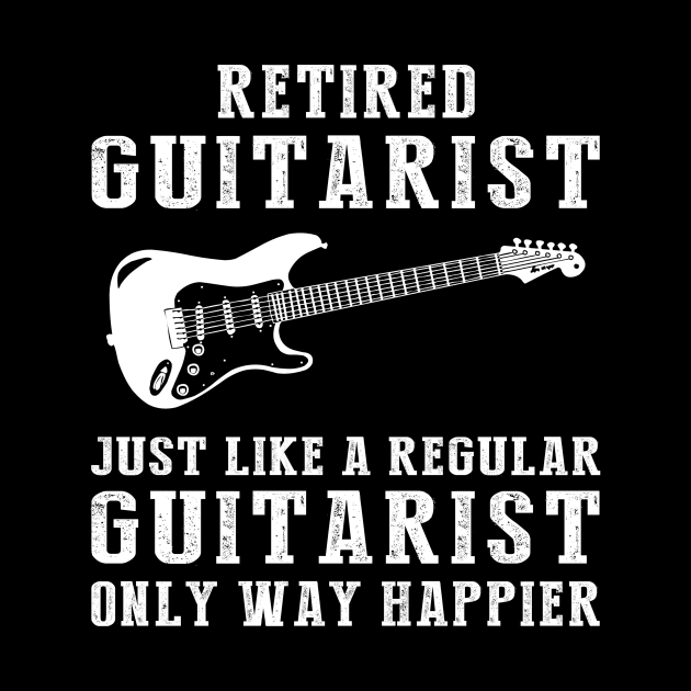 Strumming Retirement Bliss! Embrace Joy with this Humorous Guitarist Tee! by MKGift