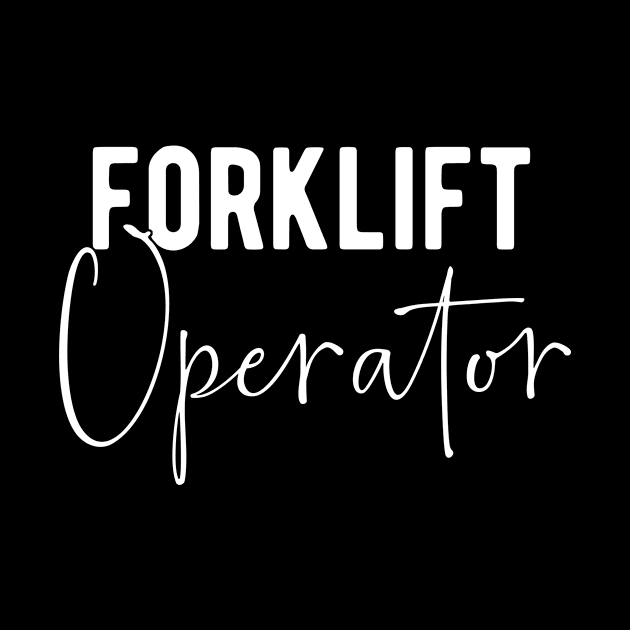 Forklift Operator Gift Idea by BlueTodyArt