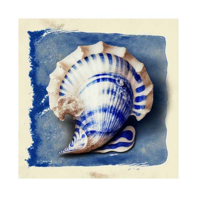 Vintage conch shell by hamptonstyle