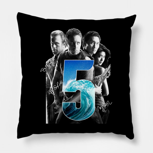 Hawaii Five 0 Signatures Casts Tv Show Pillow by chancgrantc@gmail.com