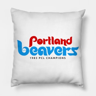 Defunct Portland Beavers Baseball Pillow